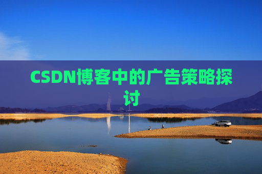 CSDN博客中的广告策略探讨
